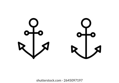 Anchor icon vector illustration. Anchor sign and symbol. Anchor marine icon.
