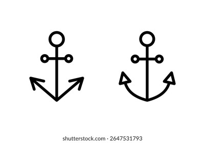 Anchor icon vector illustration. Anchor sign and symbol. Anchor marine icon.