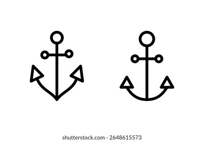 Anchor icon vector illustration. Anchor sign and symbol. Anchor marine icon.