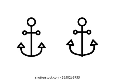 Anchor icon vector illustration. Anchor sign and symbol. Anchor marine icon.