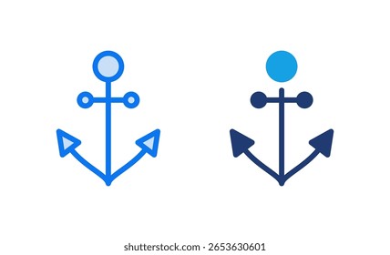 Anchor icon vector illustration. Anchor sign and symbol. Anchor marine icon.