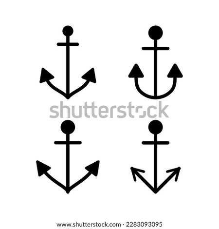 Anchor icon vector illustration. Anchor sign and symbol. Anchor marine icon.