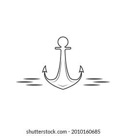 anchor icon vector illustration template design