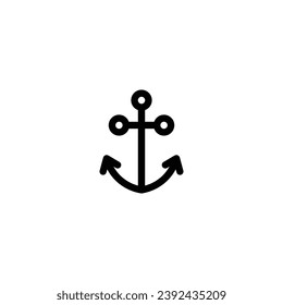 Anchor icon vector illustration.outline icon for web, ui, and mobile apps
