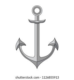 Anchor icon, vector image