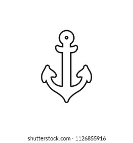 Anchor icon, vector image