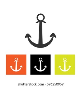 Anchor icon, vector image