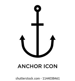 Anchor icon vector isolated on white background for your web and mobile app design, Anchor logo concept