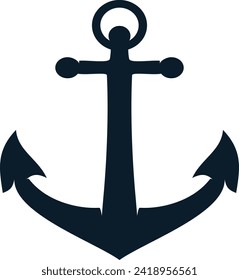 Anchor icon vector isolated on white background. precise sized flad vector EPS10