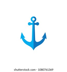 anchor icon vector logo template 