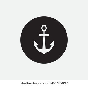 Anchor icon vector logo template