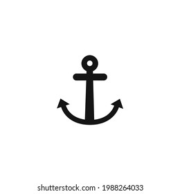 Anchor icon vector on a white background