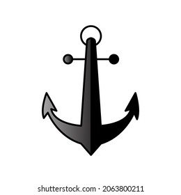 Ankersymbol, Vektorgrafik auf weißem Hintergrund