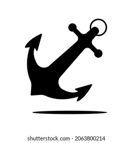 Vector de iconos de anclaje sobre fondo blanco
