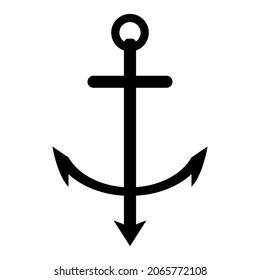Vector De Icono De Anclaje En Fondo Blanco