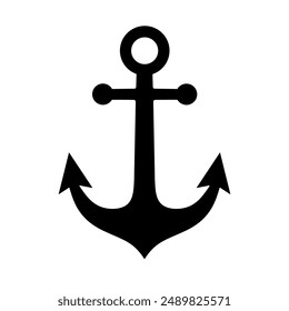 anchor icon vector on white background