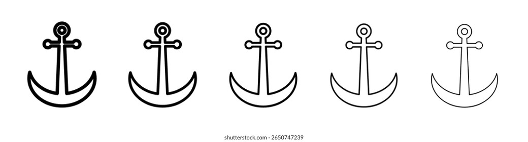Icono de anclaje Vector de contorno símbolo o ilustración