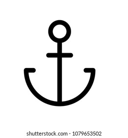 anchor icon vector pictogram sign mark 