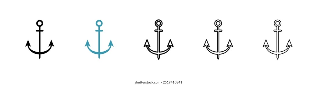 Anchor icon vector icon set. EPS 10