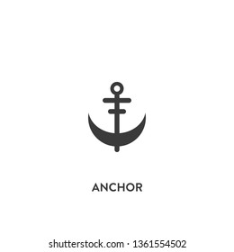 anchor icon vector. anchor sign on white background. anchor icon for web and app