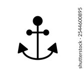 Anchor icon vector. Anchor sign and symbol. Anchor marine icon.