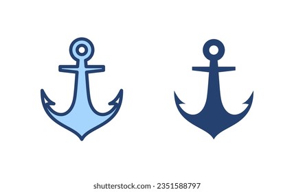 Anchor icon vector. Anchor sign and symbol. Anchor marine icon.