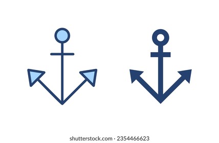 Anchor icon vector. Anchor sign and symbol. Anchor marine icon.