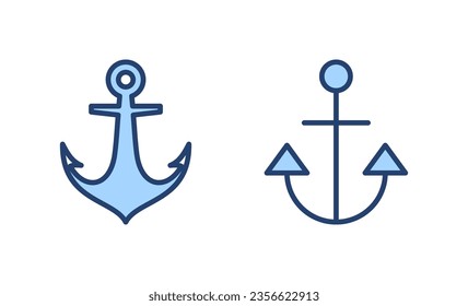 Anchor icon vector. Anchor sign and symbol. Anchor marine icon.