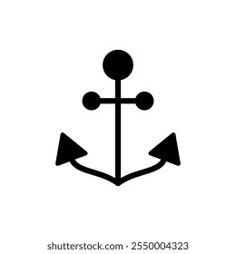 Vektor des Ankersymbols. Ankerzeichen und -symbol. Anker Marine Ikone.