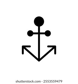 Anchor icon vector. Anchor sign and symbol. Anchor marine icon.