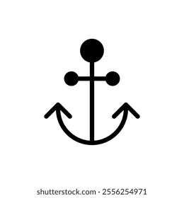 Anchor icon vector. Anchor sign and symbol. Anchor marine icon.