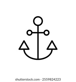 Anchor icon vector. Anchor sign and symbol. Anchor marine icon.