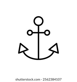 Anchor icon vector. Anchor sign and symbol. Anchor marine icon.