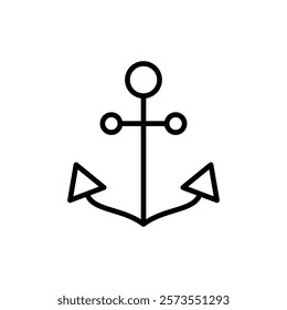 Anchor icon vector. Anchor sign and symbol. Anchor marine icon.