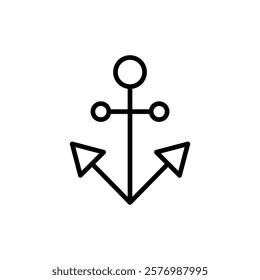 Anchor icon vector. Anchor sign and symbol. Anchor marine icon.