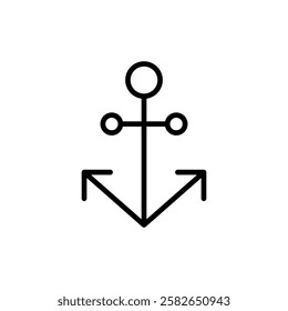 Anchor icon vector. Anchor sign and symbol. Anchor marine icon.