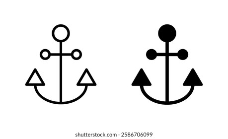 Anchor icon vector. Anchor sign and symbol. Anchor marine icon.