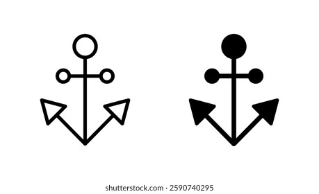 Anchor icon vector. Anchor sign and symbol. Anchor marine icon.