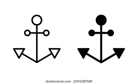 Anchor icon vector. Anchor sign and symbol. Anchor marine icon.