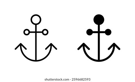 Anchor icon vector. Anchor sign and symbol. Anchor marine icon.
