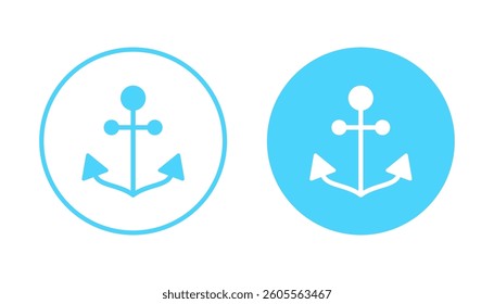 Anchor icon vector. Anchor sign and symbol. Anchor marine icon.