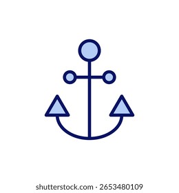 Anchor icon vector. Anchor sign and symbol. Anchor marine icon.