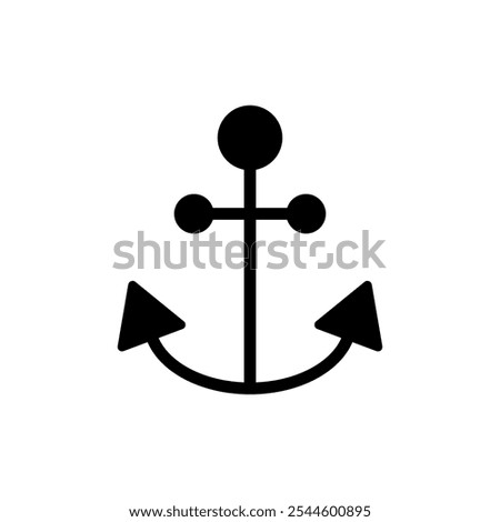 Anchor icon vector. Anchor sign and symbol. Anchor marine icon.