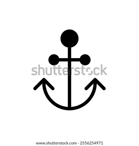 Anchor icon vector. Anchor sign and symbol. Anchor marine icon.