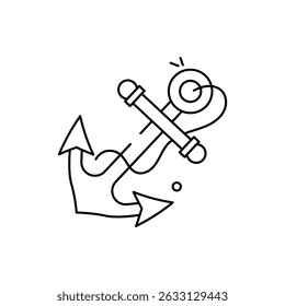 Anchor Icon vector stock illustration