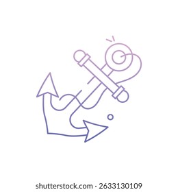 Anchor Icon vector stock illustration