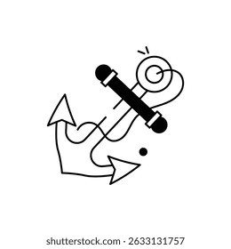Anchor Icon vector stock illustration