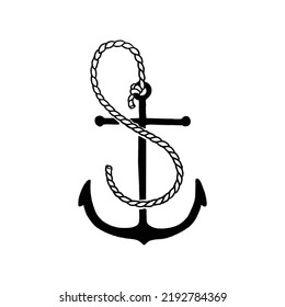 Anchor icon in vector style