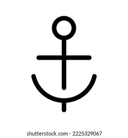 Anchor Icon Vector Symbol Design Illustration