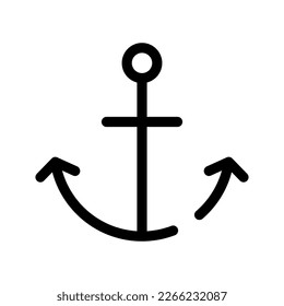 Ilustración de diseño de símbolo de vectores de iconos de anclaje